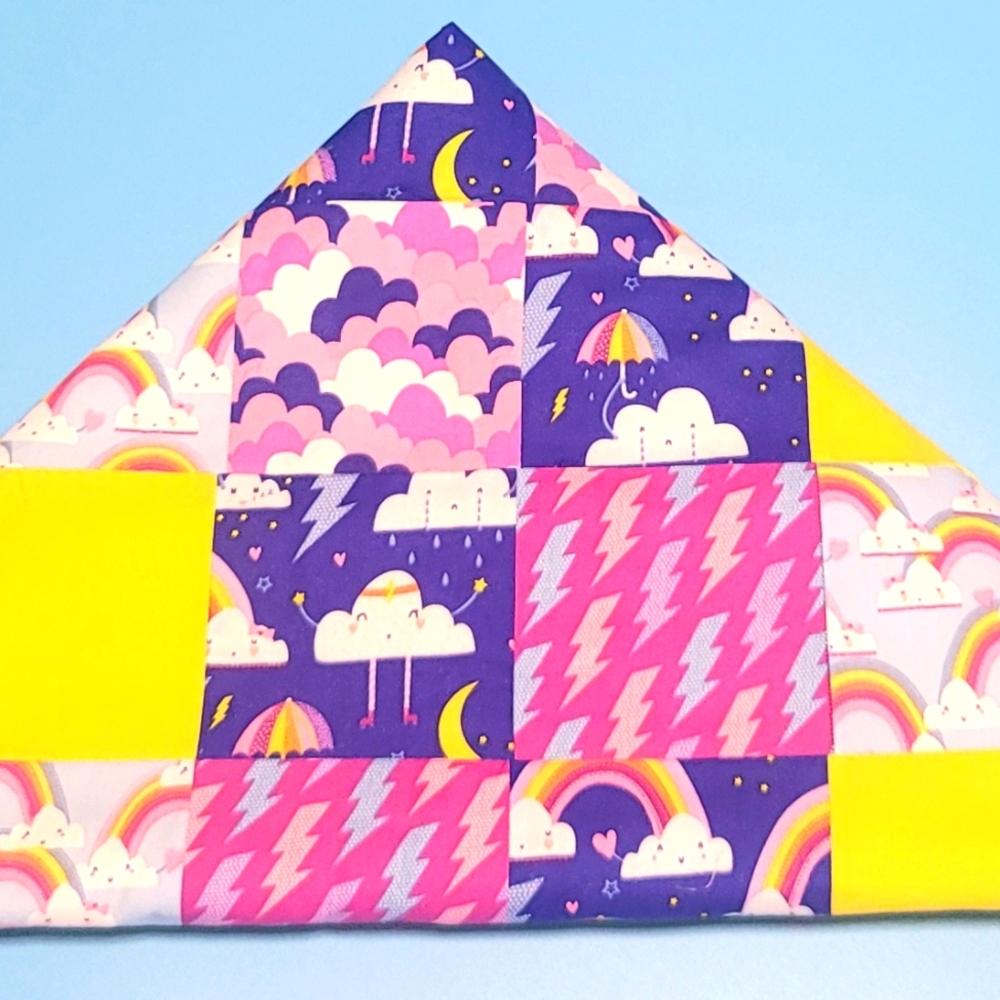 Gracefully Made, Pretty colorful baby quilt